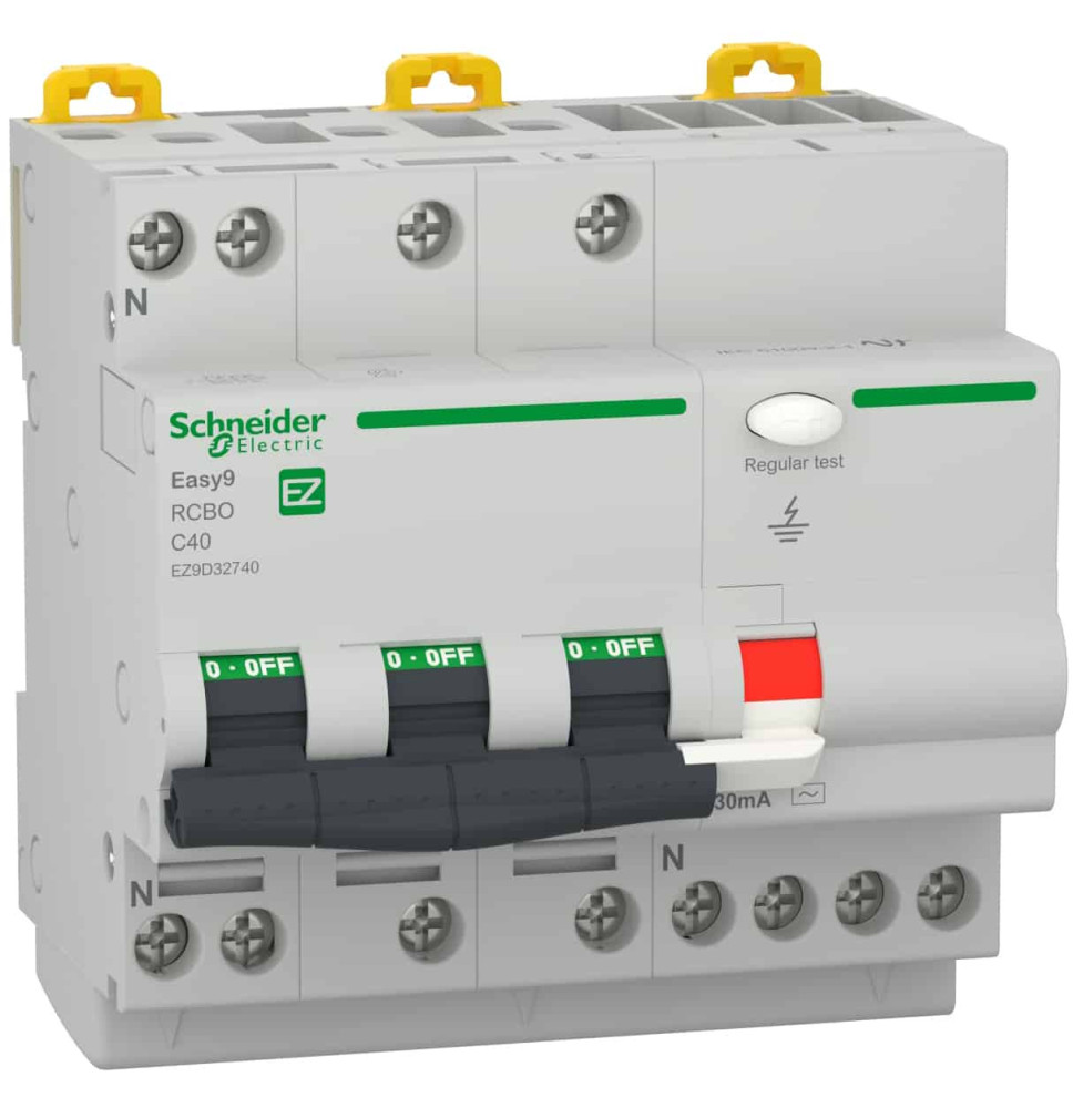 Disjoncteur différentiel Easy9 4,5kA 3P+N C 40A, 30mA