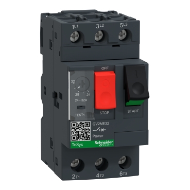 Disjoncteur moteur  - 24..32A - 3P 3d - magnéto-thermique