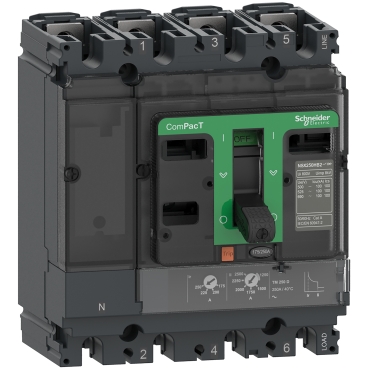disjonteur ComPacT NSX160B, 25kA à 415VAC, 3PH 4P 160A