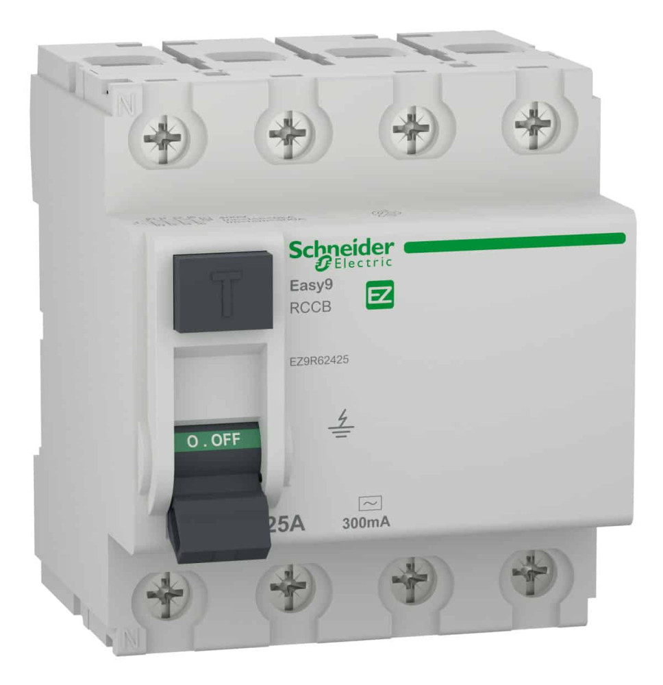 Interrupteur Différentiel Easy9 XP RCCB 4P 25A, 300mA