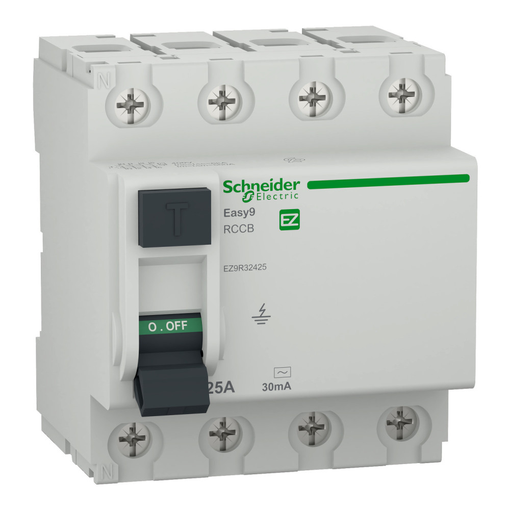 Interrupteur Différentiel Easy9 XP RCCB 4P 25A, 30mA
