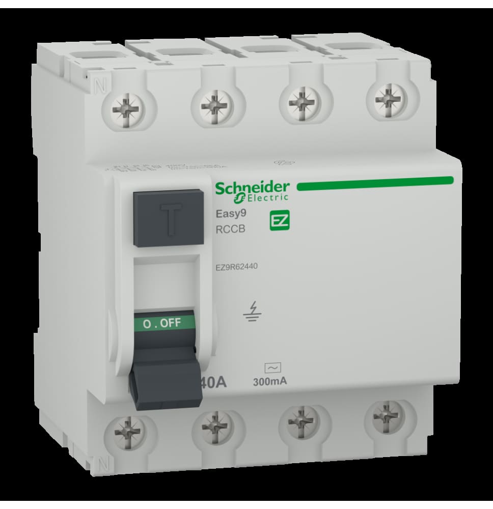 Interrupteur Différentiel Easy9 XP RCCB 4P 40A, 300mA